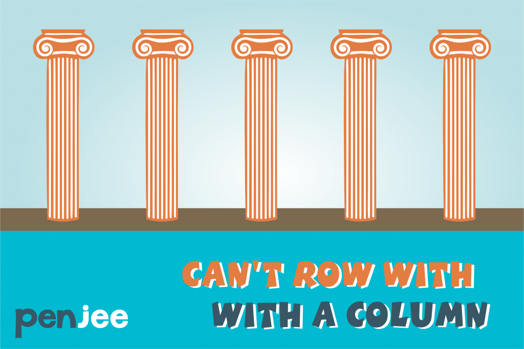 How To Tell The Difference Between A Row And Column Penjee Learn To Code 2911