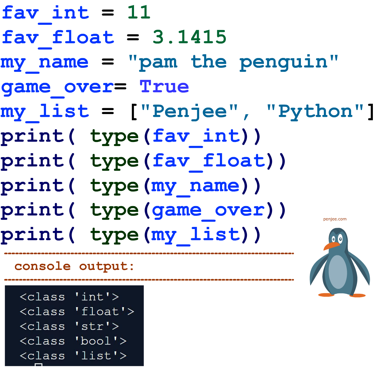 python type of variable assignment